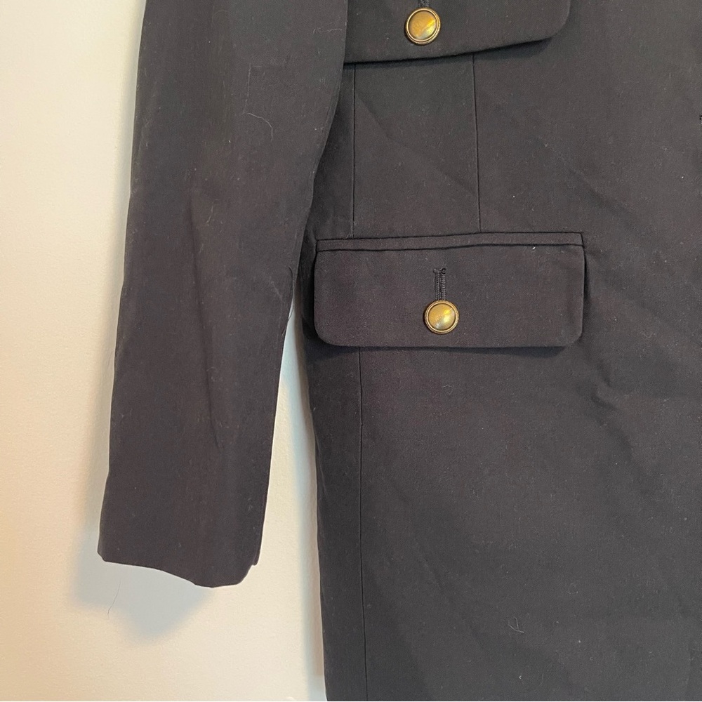 Saint Laurent Blazer Tuxedo lapel Black Jacket with Gold Buttons 40 - Picture 6 of 15